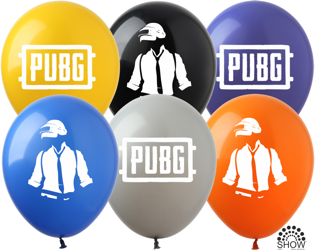 Gumové balónky s potiskem PUBG (10 ks).)
