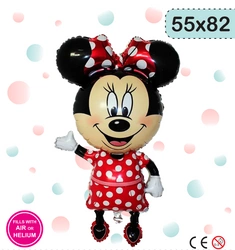 Balon Foliowy Myszka Minnie Czerwona (55cm*82cm)