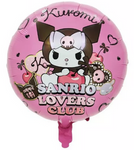 Fóliový balónek Kuromi, Sanrio 18" (45cm).)