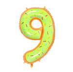 Balon Foliowy Cyferka "9" Ciasteczko (100cm.)