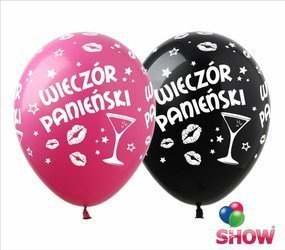 Gumové balónky s potiskem Ladies' Night (10 ks).)