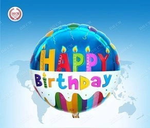 Happy Birthday 18" Foil Balloon (45cm.)