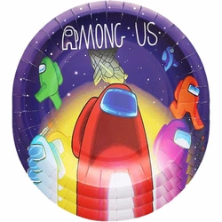Paper plates Among Us - 10 pieces