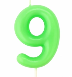 Candle Number "9" - Green