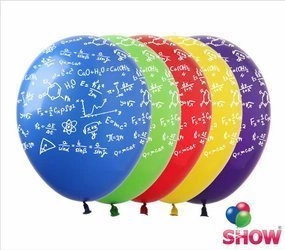 Formula printed rubber balloons (10 pcs.)