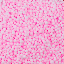 Růžové polystyrenové kuličky pro balónky Bubbles (0.5l.)