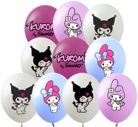 My Melody Kuromi printed rubber balloons(10 pcs.)