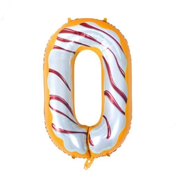 Foil Balloon Number "0" Cake (100cm.)