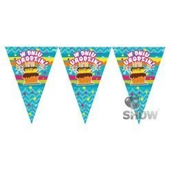 Paper Triangle Garland On Birthday
