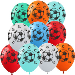 Balloons 12" with print "football" (10 pcs.)