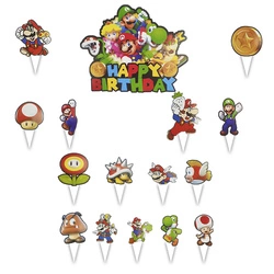 Toperki Urodzinowe Super Mario – Magia Gier na Twoim Torcie (15+1)