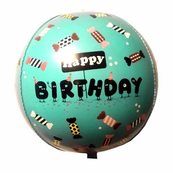 4D Happy Birthday foil balloon (45cm)