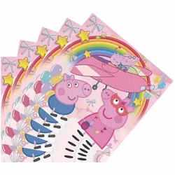 Paper Napkins - Peppa Pig and Rainbow Adventure (16.5 x 16.5 cm, 20 pcs.)