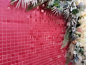 Macaron Red Sequin Panels (30cm*30cm)