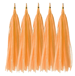 Ocas pro balónky Peach, Střapec (5ks)