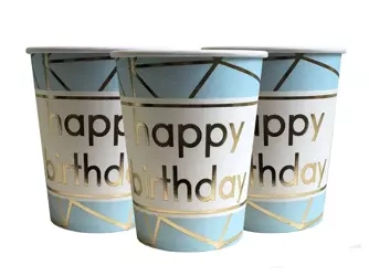 Happy Birthday Paper Cups (10 pcs.)