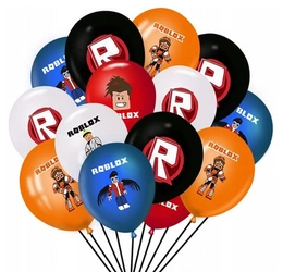 Rubber balloons with ROBLOX print (12 pcs.)