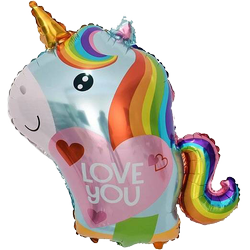 Fóliový balónek Jednorožec I Love You (68cm*71cm)