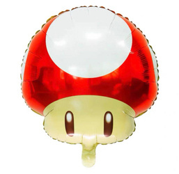 Balon Foliowy Grzyb Mario Czerwony  (47cm*50cm)