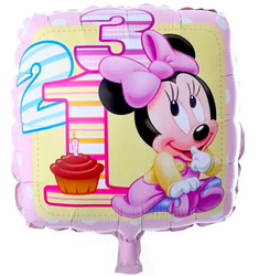 Růžová Minnie 18" (45cm) fóliový balónek.)