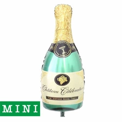 Mini Champagne Green Foil Balloon