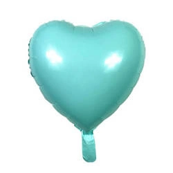 Pastel Turquoise Foil Heart 18" (45cm).)