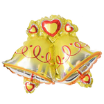 Balon Foliowy Złote Dzwoneczki