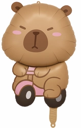 Capybara foil balloon - cute decoration for any occasion 47"65 cm