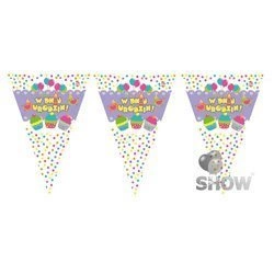 Paper Triangle Garland On Birthday