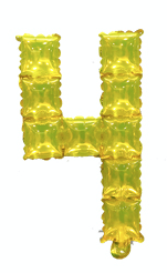 Číslo fólie POP IT 4 Gold (40 cm)