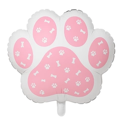 Balon foliowy w kształcie psiej łapki 49x50 cm.