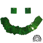 Flitry holografické zelené 100 ks pro flitrové panely (30 cm * 30 cm)