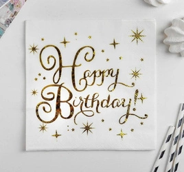 Happy Birthday Paper Napkins (20 pcs.)