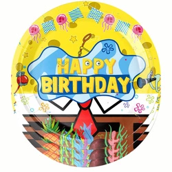 Paper plates "SpongeBob - Happy Birthday" - 10 pieces