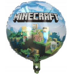 Fóliový balónek Pixely. Minecraft 18" (45cm).)