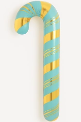 Balon foliowy – Laska cukrowa miętowo-złota 60 x 150cm