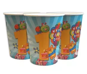 Boy's Birthday Paper Cups (10 pcs.)