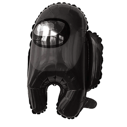Fóliový balónek 55cm. Mezi USA, Human Black