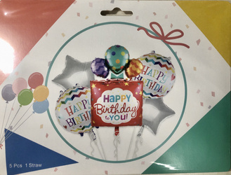 Sada balónků Happy Birthday (40 cm).)