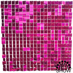 Malinové holografické flitrové panely £M (30cm*30cm)