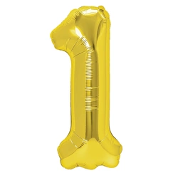 Foil Balloon Number "1" Gold ( 100cm.)