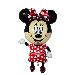 Červený fóliový balónek Minnie Mouse (65 cm * 114 cm)