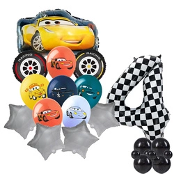 Balloon Set 4 Cars Foil and Rubber Balloons with Printing