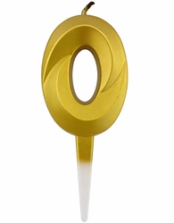Candle Number "0" - Gold