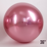 Obří balón 36" CHROME, růžový (1 ks).)