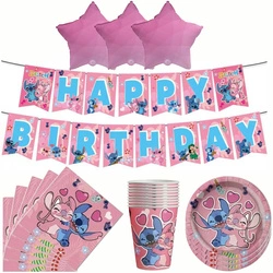 Lilo & Stitch Birthday Set - Pink Style Decorations (44 items)