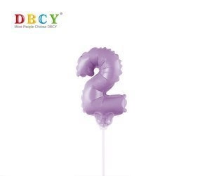 Number balloon on a stick "2"