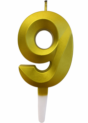 Золота свічка цифра "0"