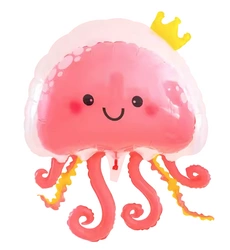 Balon w Balonie Foliowy Ośmiornica, Meduza Różowa (80cm*98cm)