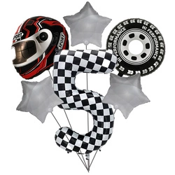 Set of Balloons for 5th Birthday Race